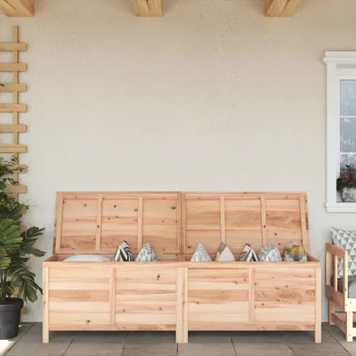 Immagine prodotto di vidaXL Cassapanca da giardino 198,5x50x56,5 cm in legno massiccio di abete - Cassapanca da giardino - Cassapanca da giardino - Cassetta portaoggetti da esterno - Cassetta per cuscini da esterno
