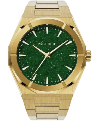 Obrázek produktu pro Pánské hodinky Paul Rich Star Dust II Gold Green