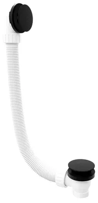Produktbild von Polysan Ablaufgarnitur, klick-klack, Länge 1200mm, Stopfen 72mm, schwarz matt