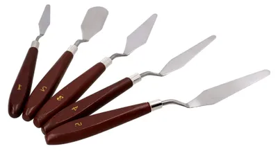 Produktbild von Neilsen Malerspachtel-Set für Acryl- und Ölmalerei, flexibel, 5 Stück