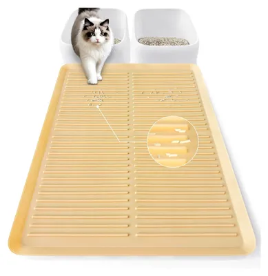 Produktbild von Katzenklo Matte aus Silikon, 68×50cm, rutschfest und lebensmittelecht, wasserdicht und leicht zu reinigen