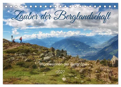 Produktbild von Zauber der Berglandschaft (Tischkalender 2027 DIN A5 quer), CALVENDO Monatskalender