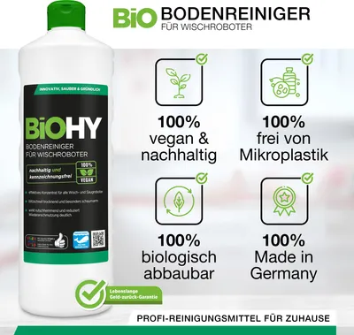Produktbild von BiOHY Bodenreiniger für Wischroboter 12x1L Reiniger Bodenwischpflege Frischeduft