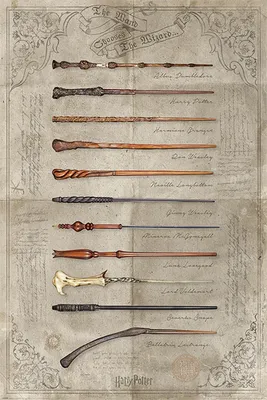 Obrázok produktu pre Harry Potter - Hůlky - Magické hůlky - Filmový plagát - 61x91,5 cm