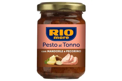 Produktbild von Pesto mit Thunfisch Pesto con mandorle pecorino 130g - Rio Mare