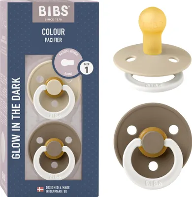 Zdjęcie produktu dla BIBS Colour "Dark Oat & Vanilla NIGHT" 2er Pack