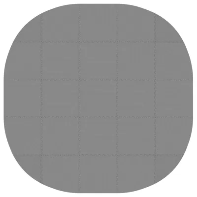 Immagine prodotto di vidaXL Tappetino protettivo per piscina, 25 pezzi, diametro 292 cm, rotondo, in schiuma EVA, colore grigio