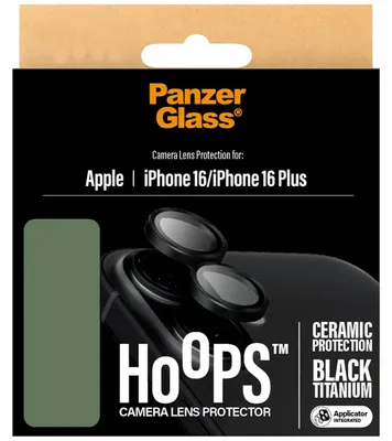 Productafbeelding van PanzerGlass Ceramic Hoops Camera lens protector voor iPhone 16 - Ultra-Clear case friendly