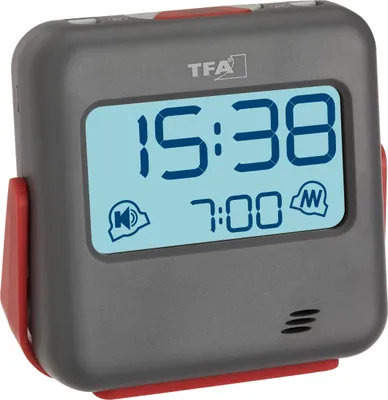 Image de TFA Dostmann 60.2031.10 Réveil à quartz Gris Alarmes 1