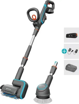 Produktbild von Gardena Akku-Multi-Reiniger AquaBrush: Effiziente Nassreinigung für Terrassen