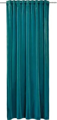 Produktbild von Schlaufenschal - Petrol - Samt - 135 x 245 cm - verdeckte Schlaufen