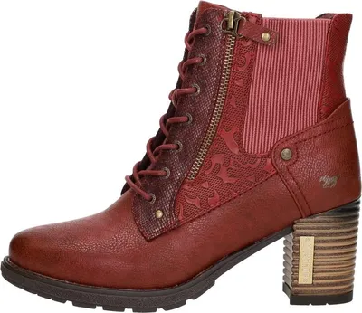 Productafbeelding van Mustang Veterschoenen Hak Veterschoenen Hak - rood - Maat 37