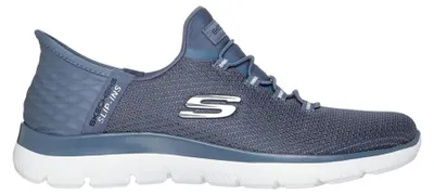 Zdjęcie produktu dla Skechers – damskie trampki typu slip-on Summits Diamond Dream 150123 SLT, kolor niebiesko-szary, rozmiar: 42 EU