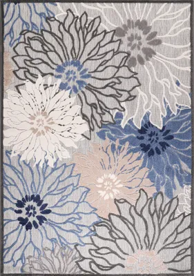 Produktbild von Teppich FLORAL 9033 GRAY 60x110 RECHTECK