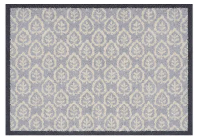 Produktbild von Floornovo Schmutzfangmatte Natur Schmutzfang - 85 cm x 60 cm - Zaunblau - waschbare Fußmatte Innen und übderdachte Außenbereiche