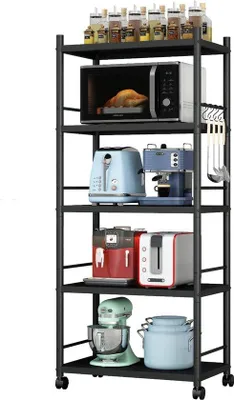 Produktbild von 5-lagiger Metallwagen 60x40x160cm multifunktional