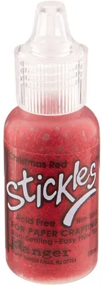 Glitzer-Kleber, rot, 0,5 oz, für Papierarbeiten und Dekorationen