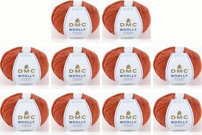Immagine prodotto di 10 gomitoli di lana DMC "Woolly" in Lana – 100% lana australiana, 488, (colore 131)