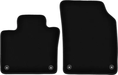 Image de Wielganizator Tapis avant de sol velours sur-mesure pour Volvo XC90 II (2015-, SUV) noir, jeu 2 pièces, fixations