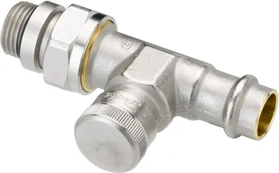 Immagine prodotto di Raccordo di ritorno Danfoss RLV 15 R 1/2, a pressare, passante