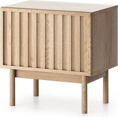 Produktbild von Nachttisch Saori Sn Nachtschrank 53X53X37 Cm Nachkästchen Mit Tür Cremona Eiche
