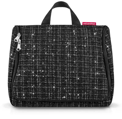 Zdjęcie produktu dla Reisenthel toiletbag XL, Kosmetyczka, Czarny, Poliester, Wzór, Zamek błyskawiczny, 3 kiesz.