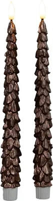 Productafbeelding van Dinerkaars kerstboom 27 cm brons Anna's Collection