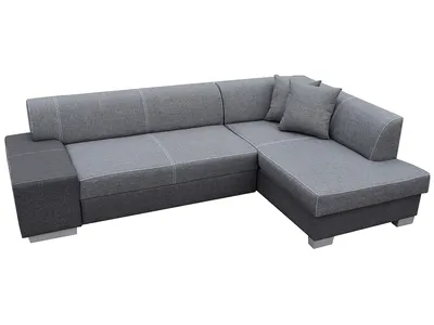 Produktbild von NABBI Ecksofa mit Zersetzung u Lagerraum Ferol P - hellgrau / grau