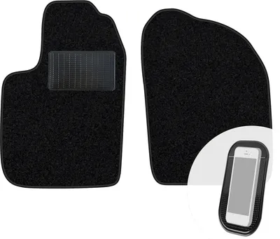 Produktbild von moto-MOLTICO Vorne Fußmatten Auto Velours Autoteppiche Schwarz Automatten Set 2-teilig passend für Renault Scenic I 1996-2003