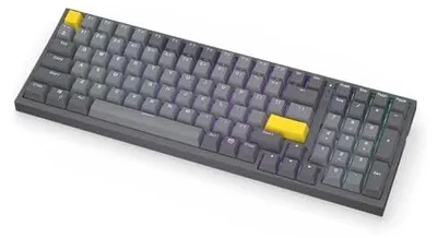 Zdjęcie produktu dla Klawiatura mechaniczna bezprzewodowa layout 1800 gateron yellow rgb gaming
