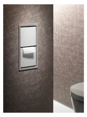 Zdjęcie produktu dla EMCO moduł WC 150 ASIS podtynkowy, 654 x 168 mm chrom/czarny