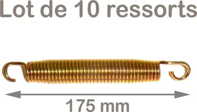 Immagine prodotto di Confezione da 10 molle dorate per trampolino, 175 mm