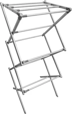 Produktbild von mDesign Turmwäscheständer Wäscheständer Standtrockner Metall Silber/Grau