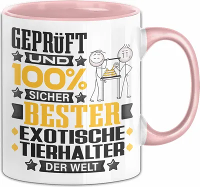 Produktbild von ExotischeTierhalter Geschenk Lustiger Spruch für ExotischeTierhalter Geschenkidee Bester ExotischeTierhalter Der Welt (Rosa)