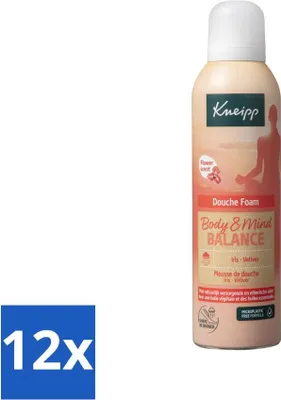 Obrázek produktu pro Kneipp - Sprchová pěna - Body & Mind Balance - Iris & Vetiver - 200 ml - výhodné balení - 12 kusů