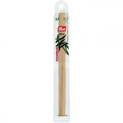 Produktbild von PRYM Strumpfstricknadeln „BAMBUS“, Länge: 20 cm, Ø 2,00 mm