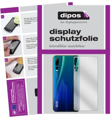 Produktbild von 2x Schutzfolie für Elephone A5 Rückseite klar Displayschutzfolie Folie Display