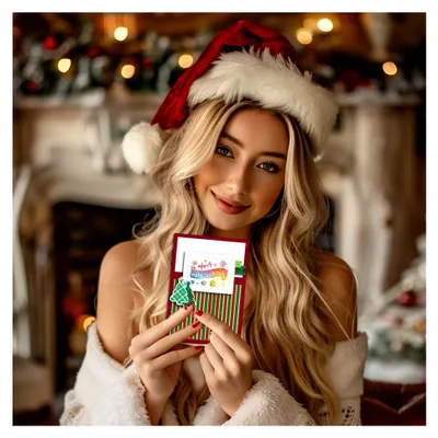 Produktbild von Silikonstempel Deutsche Frohe Weihnachten Klare Silikonstempel für Weihnachtsgrüße und Kartenherstellung