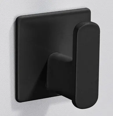 Produktbild von Selbstklebende Wandhaken - Handtuchhaken - 5 Stück - Schwarz