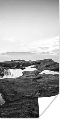 Produktbild von MuchoWow® Poster Naturfoto schwarz-weiß 20x40 cm - Plakat - Foto