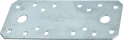 Zdjęcie produktu dla Alberts 846305 Łączniki płaskie, ocynkowane metodą Sendzimira, 96 x 35 mm, zestaw 50 sztuk