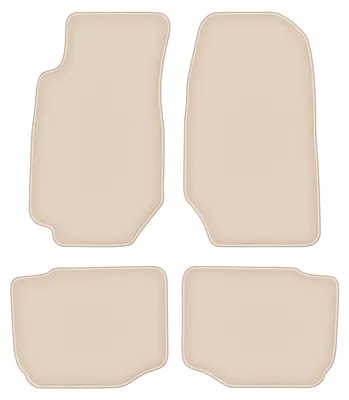 Produktbild von DURBAN Beige Velours-Fußmatten-Set für Ford Granada Limousine (1972-1985)