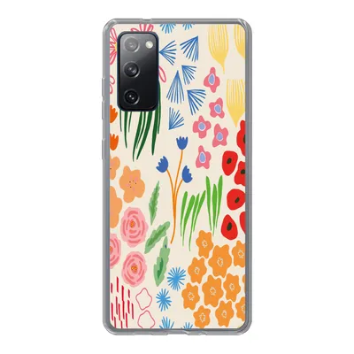 Produktbild von MuchoWow® Handyhülle Schutzhülle Hülle für Samsung Galaxy S20 FE Blumen - Muster - Feldblumen Silikon Softcase Handy Hülle - Abdeckung