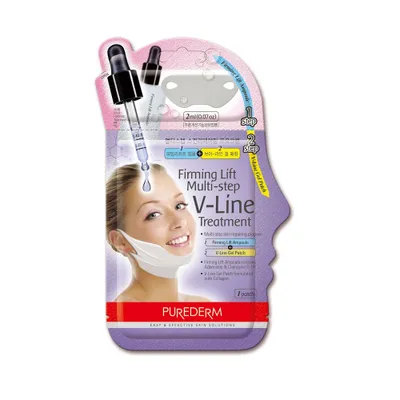 Obrázok produktu pre Purederm Firming Lift Multi-Step V-Line Treatment 2-etapowy zabieg ujędrniający podbródek, 20ml