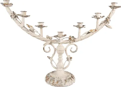 Produktbild von Clayre & Eef Kerzenständer 56x16x37 cm Beige Metall