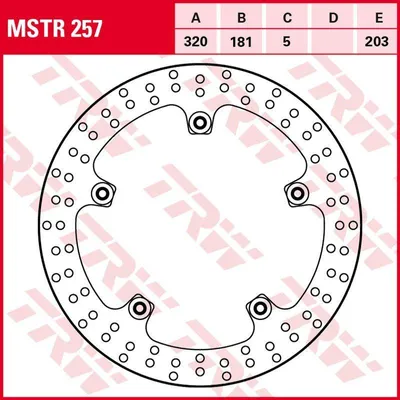 Produktbild von TRW Bremsscheibe Allround Semifloating MSTR257 K1300R K12S