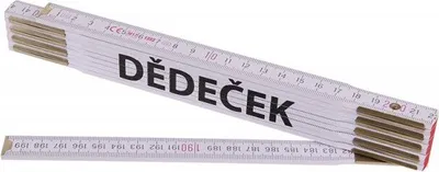 Produktbild von Zollstock (Gliedermaßstab) 2m DĚDEČEK (PROFI, weiß, Holz)