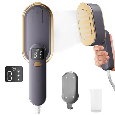Dampfbügeleisen mit LCD, 2000W, 10s Aufheizen, 180° Griff, 3 Stufen