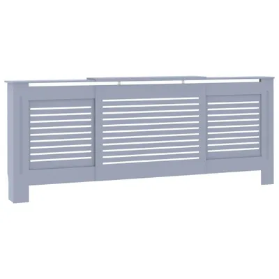Zdjęcie produktu dla vidaXL Osłona grzejnika MDF szara 205 cm