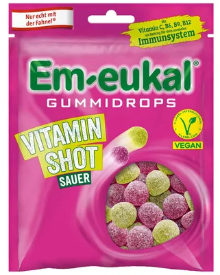 Produktbild von Em-eukal Gummidrops Vitamin Shot sauer 90g
